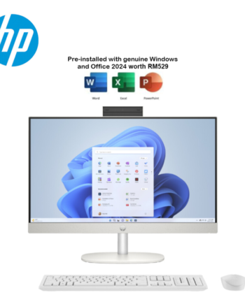 HP 24-cr2000d 23.8" FHD All-in-One Desktop PC Shell White ( CU7-255U, 16GB, 512GB SSD, Intel, W11, HS+M365 )
